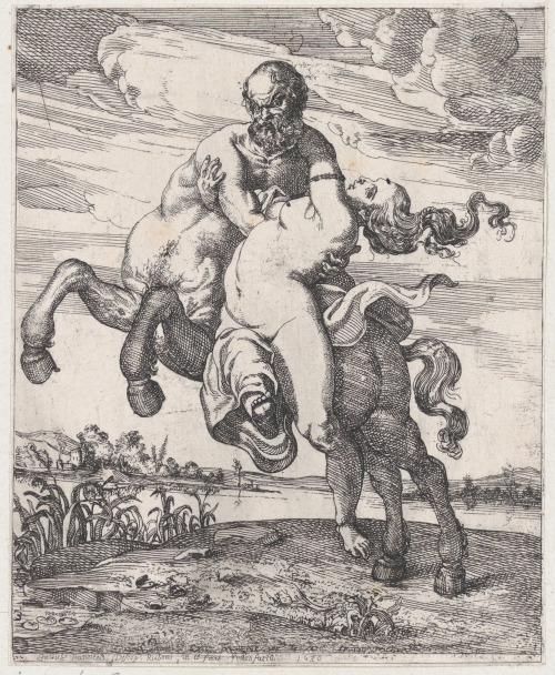 the-evil-clergyman:Nessus Abducting Deianira by Willem Panneels (1630)