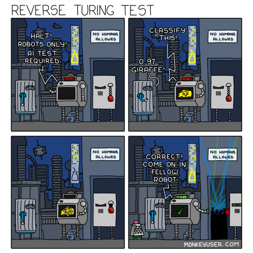  Reverse Turing Test  By MonkeyUser.com