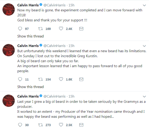 Did You See Calvin Harris S Tweets About How He Chicken In Chile