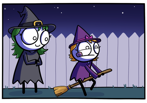 loadingartist:broom broomI’m LIVE on twitch right now working on the next halloween comic btw 