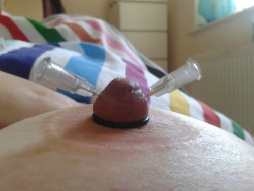 filthypainslut:  Needle play with pumped adult photos