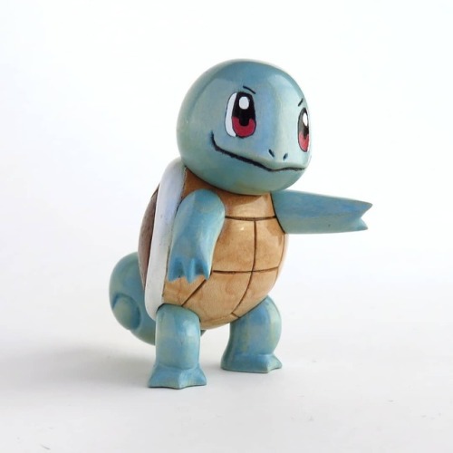 retrogamingblog:Wood-carved Pokemon made by Sean Syman