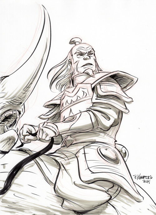 bryankonietzko:  Inktober Day 4 – A young(er) General Iroh the Elder. 