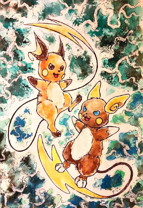 Which form do you like more? I’ll always love my classic raichu~ You can get prints of this painting