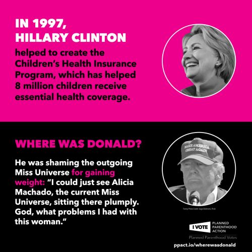 toxictrump: CLINTON - 1997: As First Lady, Hillary helped to create the Children’s Health Insu