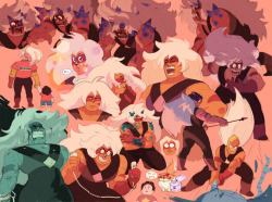 journ-loves-su: loopy-lupe:   *steven voice*  the beef! The Beef! THE BEEF!! (click for fullsize!)   your Jaspers give me a reason to live 