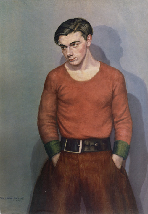 huariqueje:  A Young Breton  -  Jean Dallaire , 1934.Canadian, 1916-1965Oil on canvas