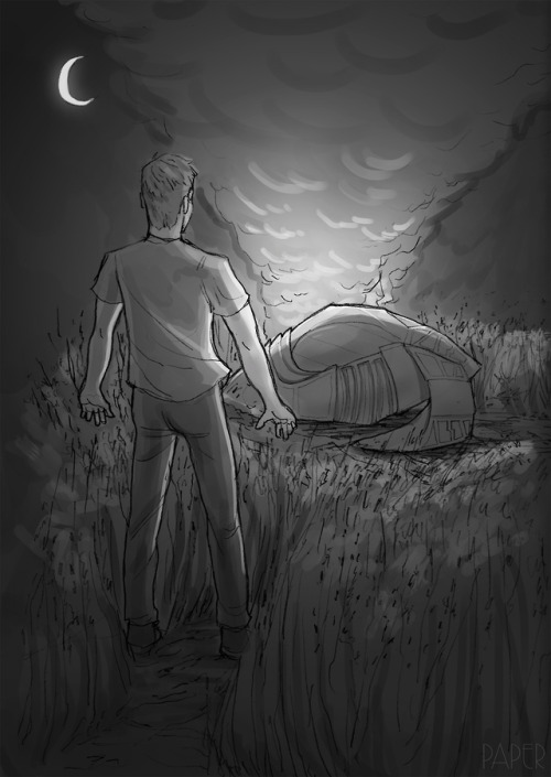 ayankyle-salhin:autumnpaper:Walk into your local cornfield and you might find a friend and an alien.