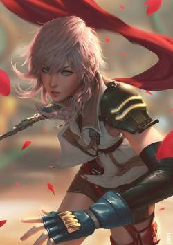 Rarts:    Claire Farron (Lightning): Final Fantasy   Xiii   Game Fanart [Artist: