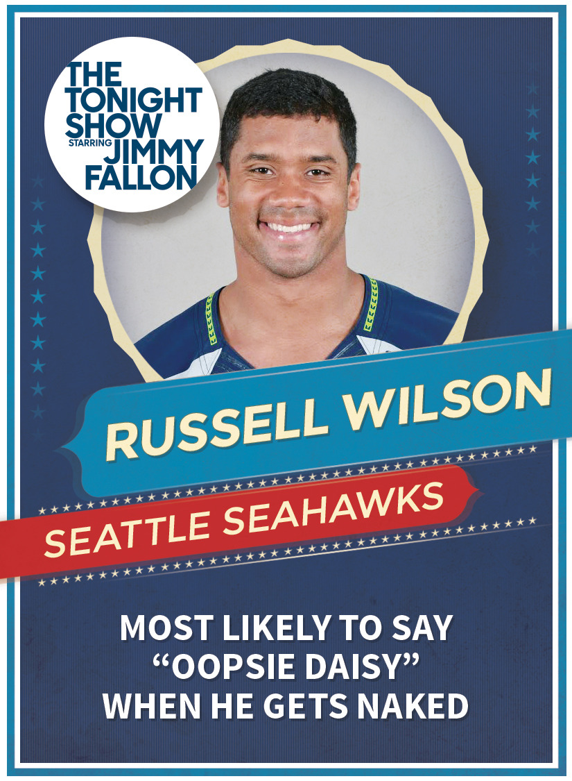 fallontonight:  Tonight Show Super Bowl Superlatives Trading Cards: Seahawks EditionGet