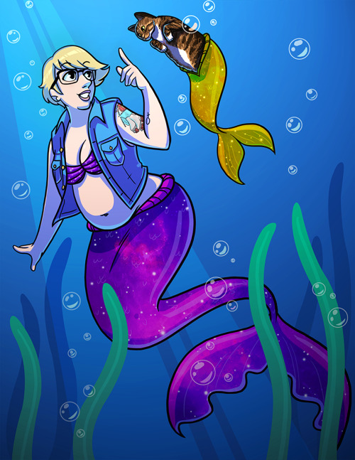 I have been pretty bad to post commission work lately - I should get back on it.Here is a Mermay ins