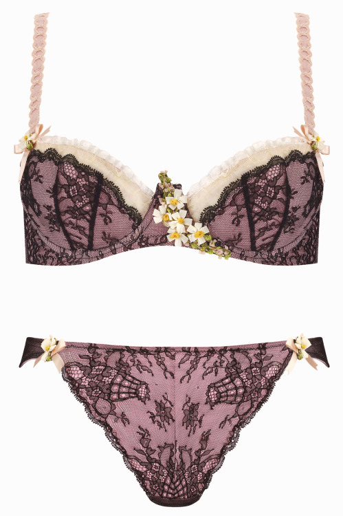 thelingerielesbian:  martysimone:  Chantal Thomass | “Confidente” in Noir Rose | SS15 Collection  Chantal Thomass is always, always on my wishlist