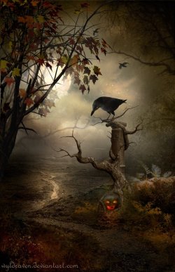 woodsmokeandpumpkins:“Samhain” by wyldraven