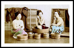 Topless Japanese Geisha. Via Okinawa Soba.