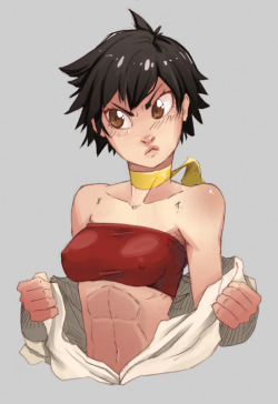 whistlefrog:  Daily Bust Day 49 - MakotoFun Fact:  Makoto was originally going to be Ryu’s little sister, but Capcom realized it would create too many plot holes.