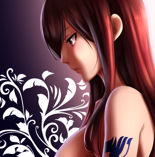 ー Erza  I recolored my old color xD