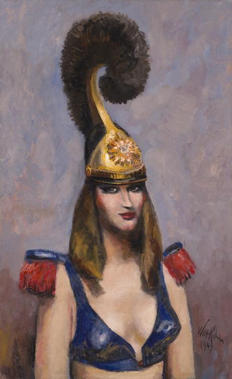 Walt Kuhn, (1877 - 1949)&ldquo;Dragoon,&rdquo; 1947Oil on canvas via: Crystal Bridges Museum of Amer