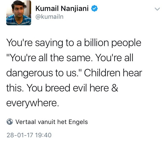 franksars: Kumail Nanjiani takes to Twitter to respond to Donald Trump’s Muslim
