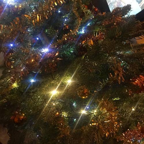 Copper&amp;Gold ✨ #HomeSweetHome #RealChristmasTree #ChristmasWithTheHoltoms