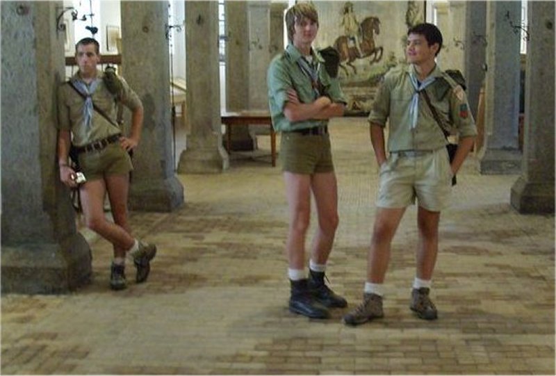 58.Â  Scouts in short shorts.
