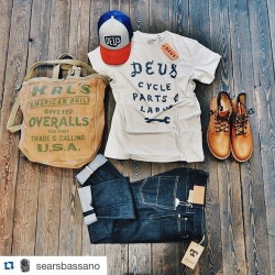 tellason:  #Repost @searsbassano // #tellason jeans #rrl #ralphlauren #redwing shoes #deusexmachina ~ New #HERITAGE combo from #searsbassano SpringSummer2015 🐾 #ccmls