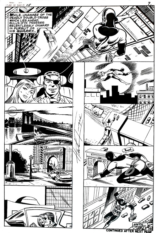 Nick Fury Agent of Shield 15 pg7 by Herb Trimpe 1st Appearance of Bullseye