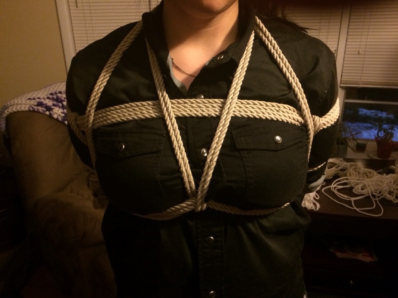 thestoryofkatt:  Rope bottoming tonight