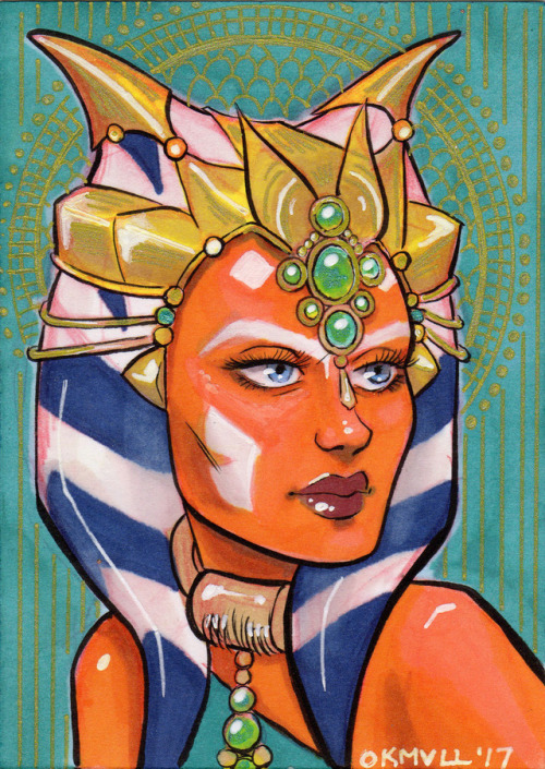 starsintheskysandsontheshore:Ahsoka Tano ATCs FOR SALE on EBAY! Bid to own!CLICK HERE TO VIEW ALL