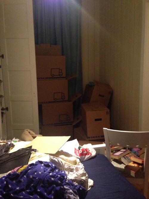 Well, we&rsquo;re pretty much done moving now. These aren&rsquo;t even all the boxes, I&