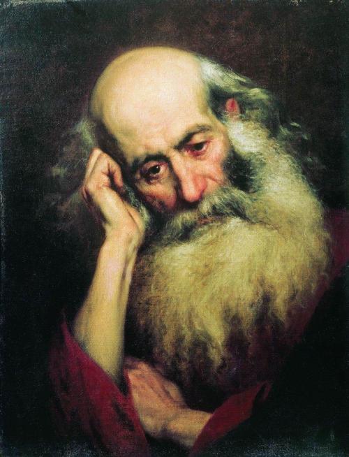 Portrait of an old man, 1874, Fyodor Bronnikov