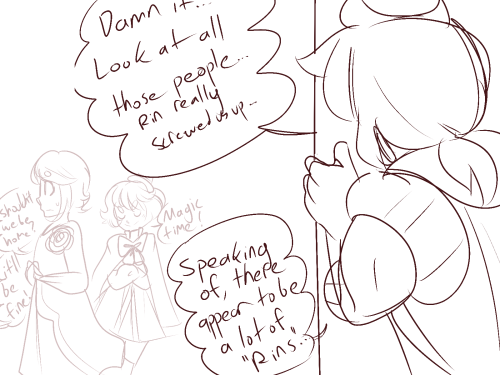 ask-rinthemagician: askpandaloids: doodle feat @askthelenfamily and @ask-rinthemagician in which len