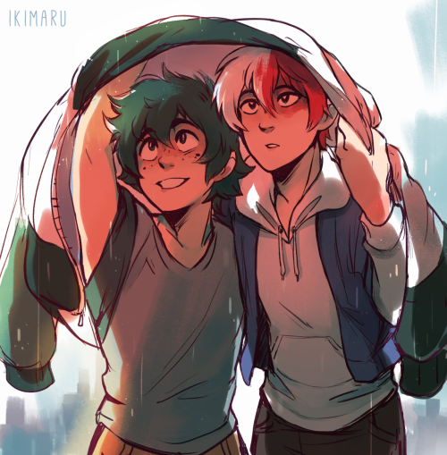 they got caught in the rain 8′)