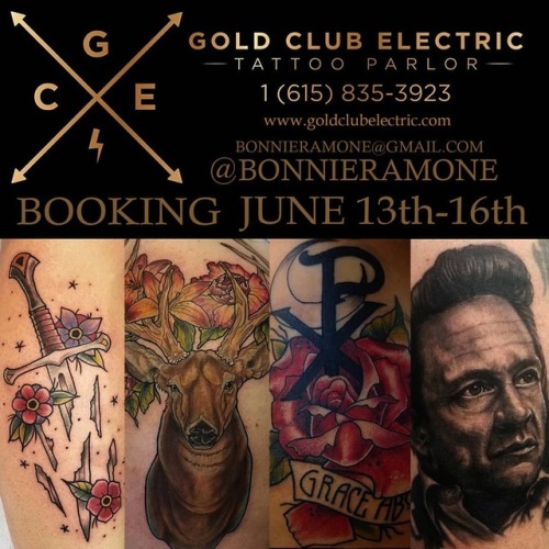 That’s right folks! I’ll be back with the boys at @goldclubelectrictattoo next week. I h