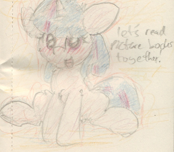 slightlyshade:Be advised! This is a flirty booknerd in her element! x3