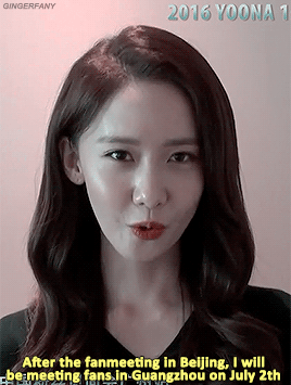 gingerfany:  Yoona for her 1st Fan Meeting in Guangzhou PV (x) 