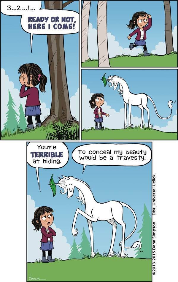 mostlysignssomeportents:  Unicorn on a Roll: more comics in the tradition of Calvin