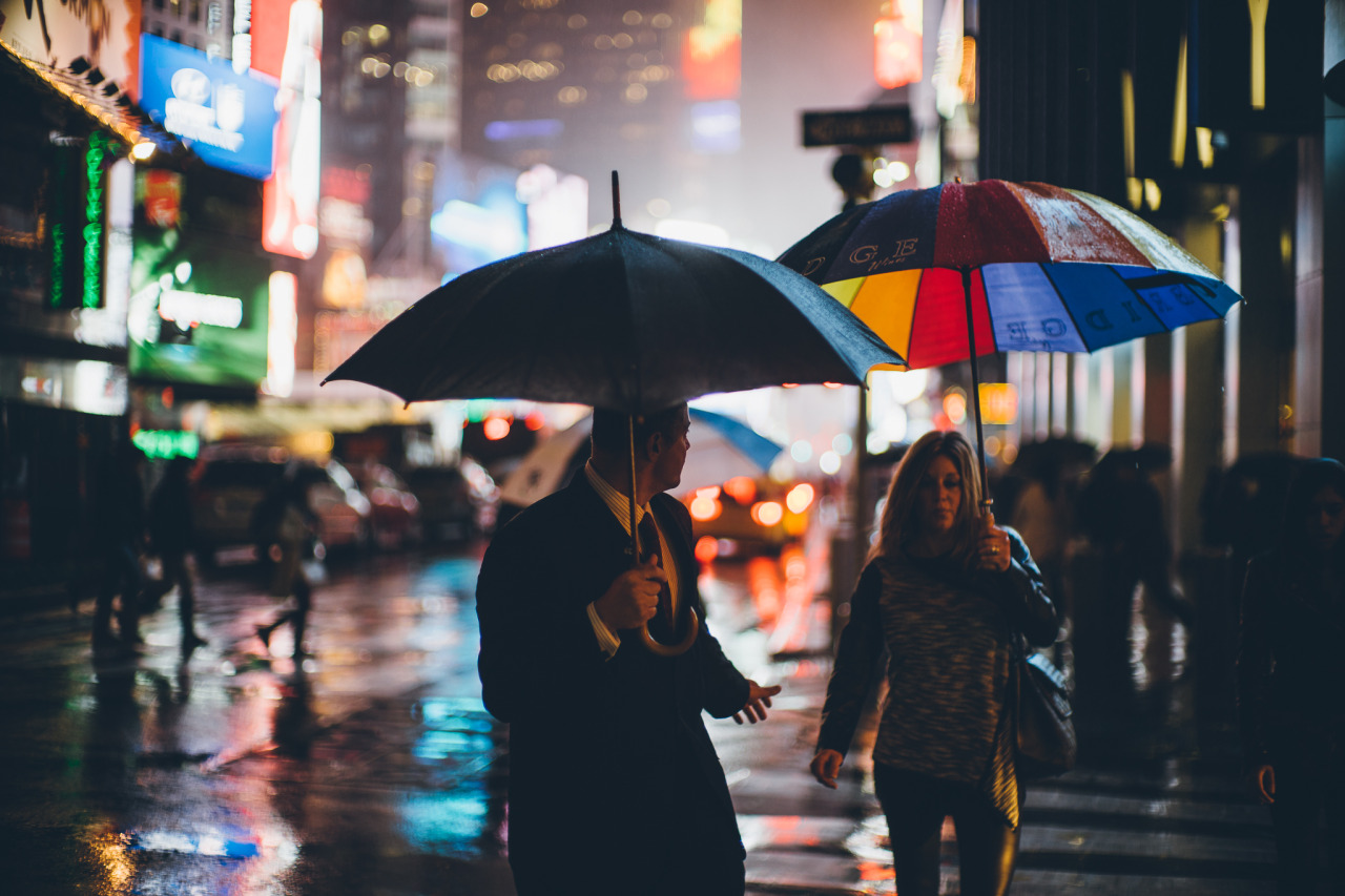 djkrugman:  Rainy Daze in New York City. Midtown, Manhattan, November 2015.  Photography