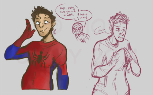 So I drew a Peter Parker based off a bunch of Peters for fun.