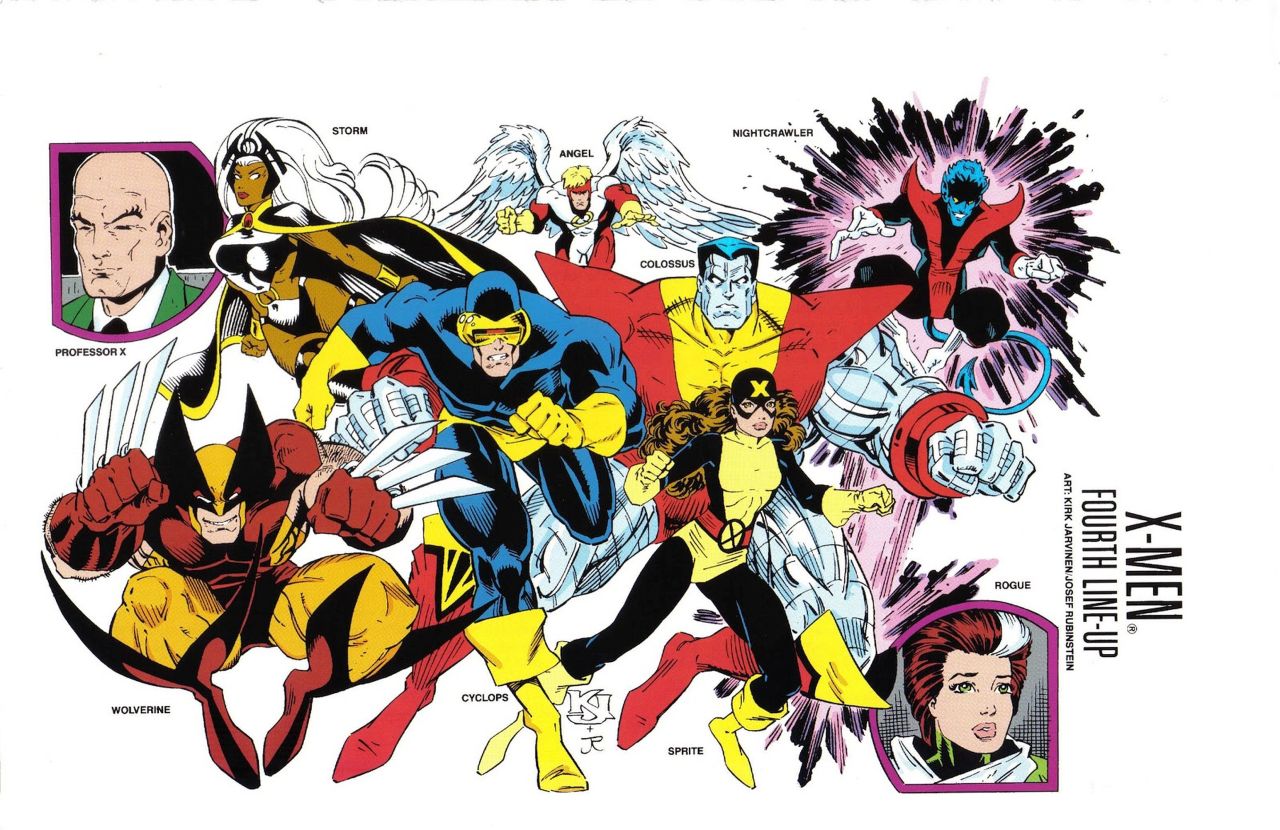 ungoliantschilde:  the X-Men Line-Ups (from the Marvel Universe Handbook) the First