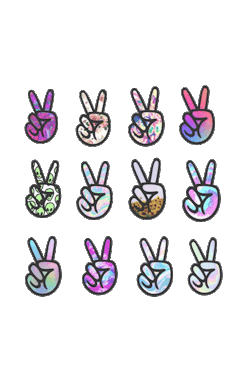 cute-transparency:  transparent peace signs