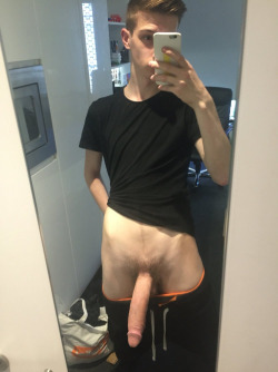 hypersizedtwinks:  hotguysserveme:  Jay send that photo to three school’s top jocks.They all came begging for his cock.“Are you bitches? Are you my slutboys?”, he asked them as they were kneeling before him and he slapped them with his cock on the