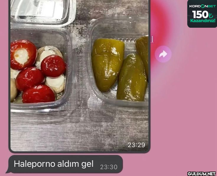 Haleporno aldım gel 23:30...