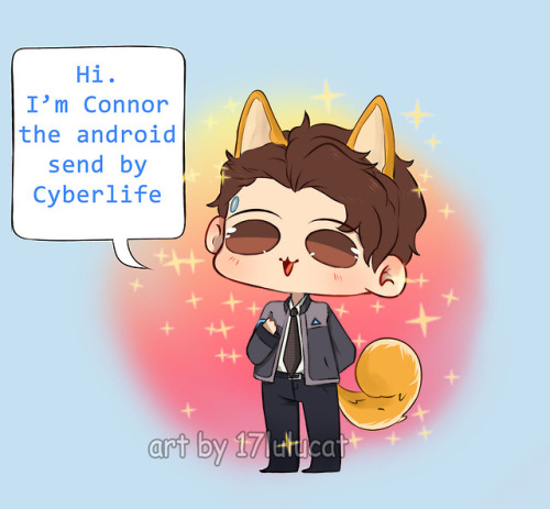 CONNOR MY SWEET SWEET BABY I LOVE YOU qwq LOOK AT HIM IT’S PERFECTT!!!!!A really cute shiba robot de