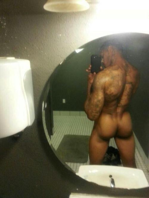 dominicanblackboy:  Sexy tatted hot muscle ass Jason Fitness posted up wit all that fat yummy dick you want!😍