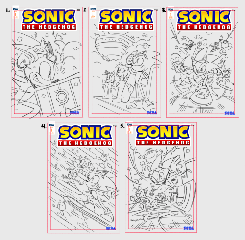 Here's The Full Logoless Cover And Thumbnails For IDW Sonic #69! Hope Everyone Is Excited For The New