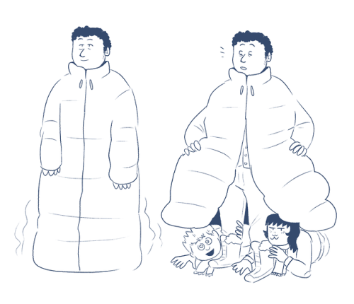 transserirei:extra large parka for child storage