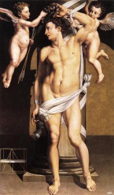 hadrian6:  St.Sebastian. 1559. Benedetto Pagni. Italian.1504-1578. 