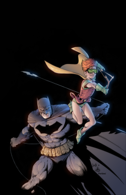 extraordinarycomics:  Batman &amp; Robin by Greg Capullo.