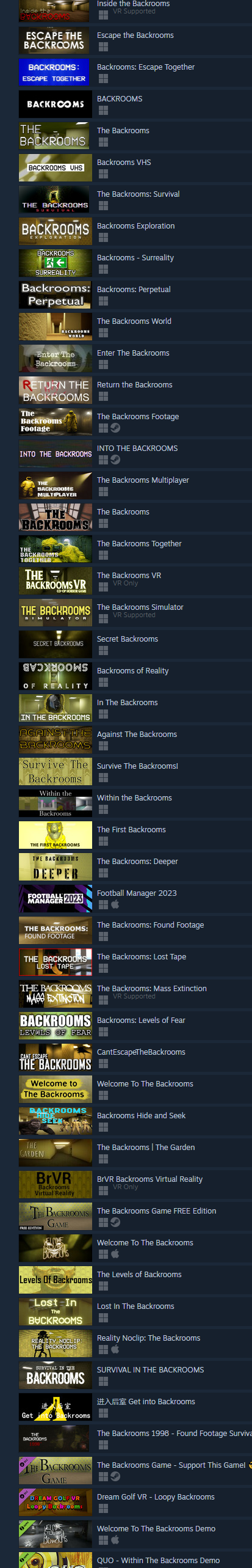 Ranking EVERY Backrooms Game on Steam 