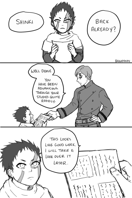 bakapandy: NEW COMIC!!! This one is about my headcanon around Shinki’s adoption. It’s gonna be a lon